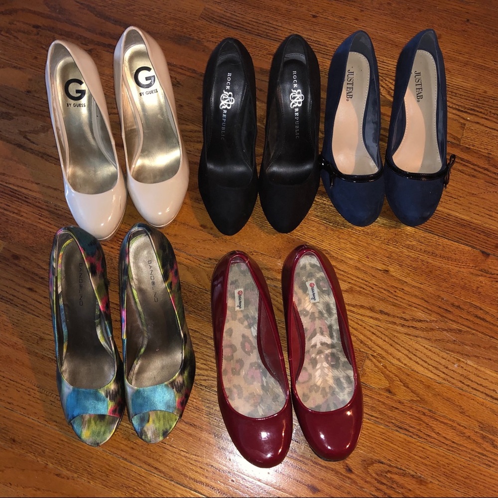 High heel shoe bundle, size 8 1/2